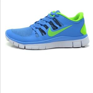 Green Blue Nike Free 5.0 V2 size 10